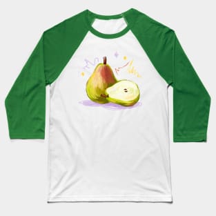 Pear HAnd Drawn Baseball T-Shirt